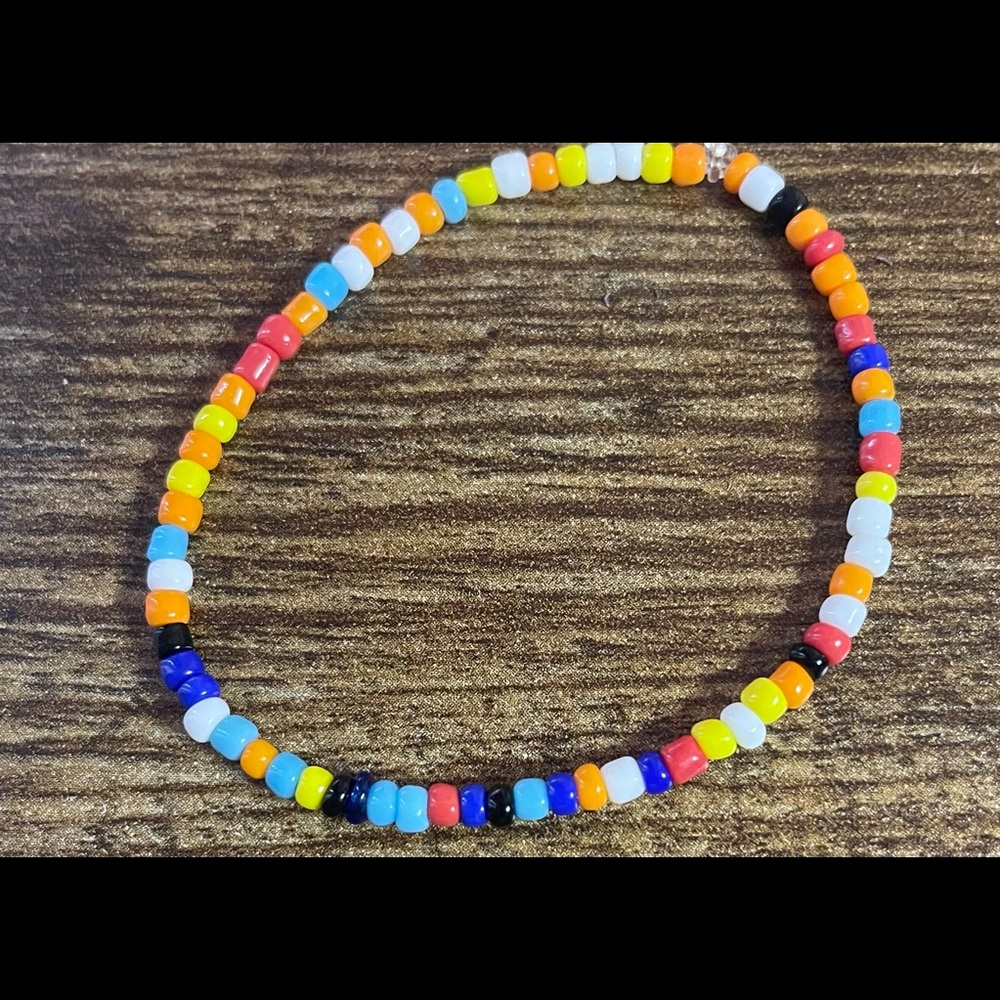 handmade colorful beaded bracelet